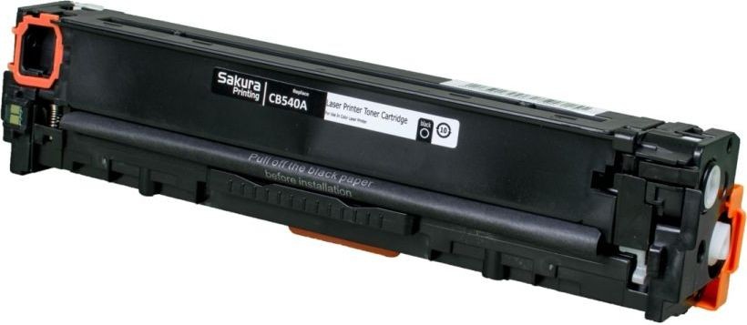 Картридж SAKURA CB540A для HP Color LJ CM1312MFP, CP1215, CP1515, CP1518, черный, 2300 к.