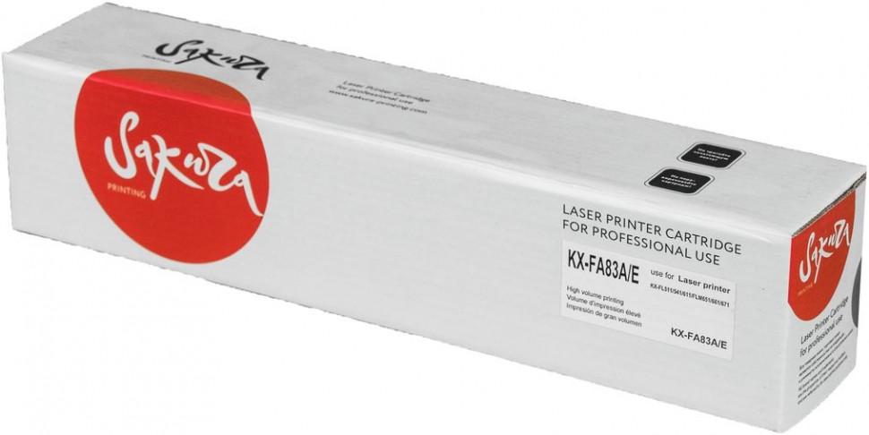 Картридж SAKURA KXFA83A/E для Panasonic KX-FL51, KX-FL511, KX-FL513, KX-FL541, KX-FLM663, черный, 2500 к.