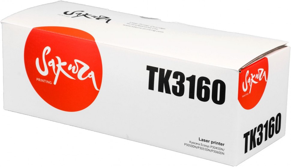 Картридж SAKURA TK3160 для Kyocera Mita ECOSYS p3045dn,  p3050dn,  p3055dn,  p3060dn, черный, 12500 к.