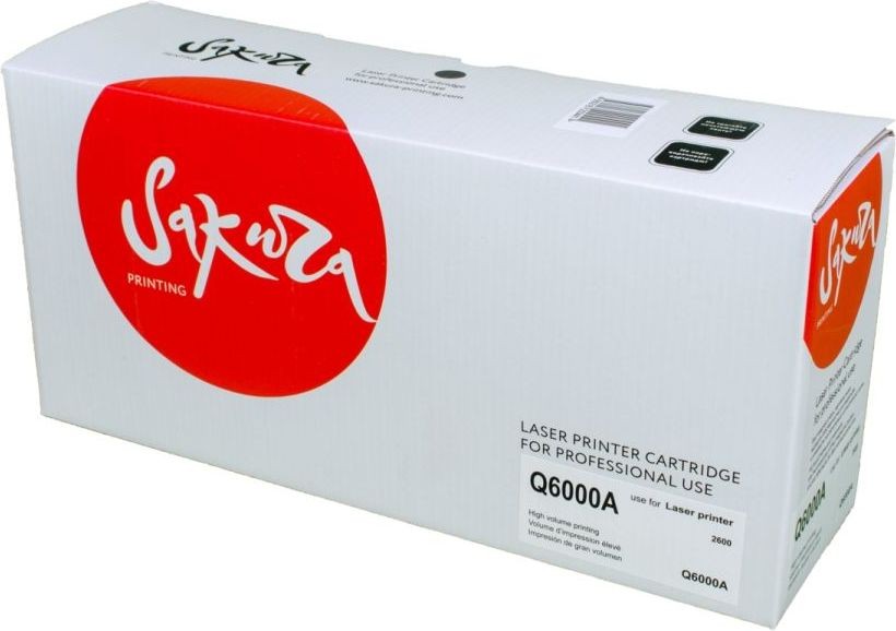 Картридж SAKURA Q6000A  для LaserJet 1600, 2600n, 2605, 2605dn, 2605dtn, CM1015MFP, CM1017MF, черный, 2500 к.