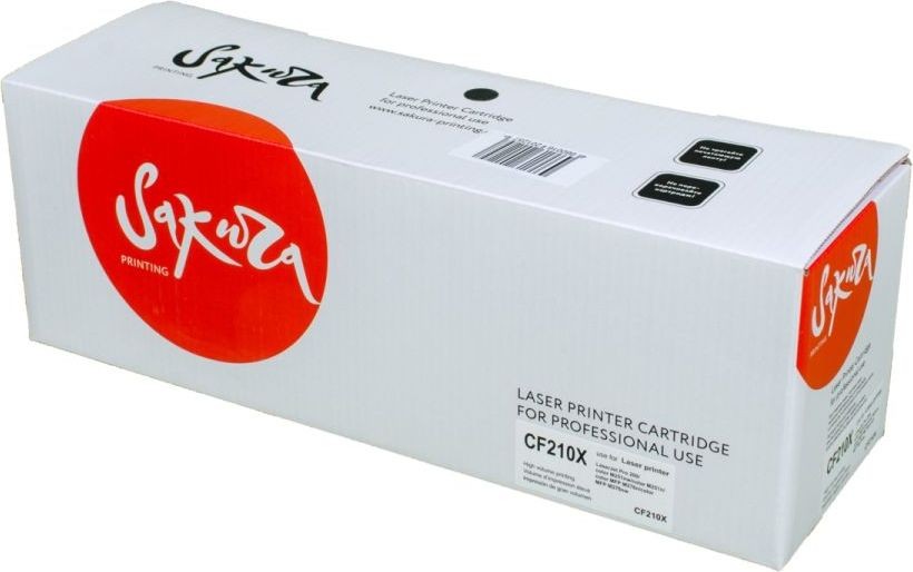 Картридж SAKURA CF210X для HP LaserJet Pro 200 color M251, 276, черный, 2400 к.