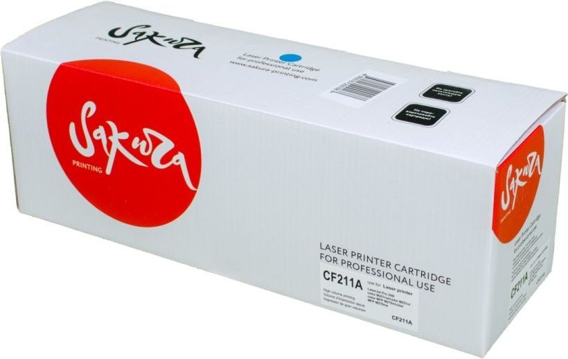 Картридж SAKURA CF211A  для HP LJ Pro M251, M276, голубой, 1800 к.