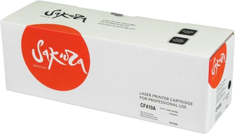 Картридж SAKURA CF410A для HP LaserJet Pro M452nw, M452dn, M477fnw, M477fdw, M477fdn, M377dw, черный, 2300 к.