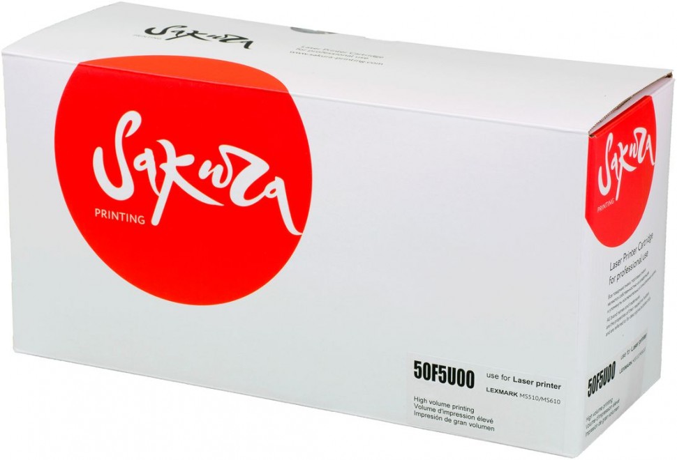 Картридж SAKURA 50F5U00 для Lexmark MS410, 510, 610, черный, 20000 к.
