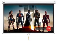 Экран Cinema S&#039;OK SCPSW-186x104 84&#039;&#039; 16:9 настенно-потолочный, ручной, Matt White, белый корпус