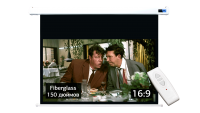 Экран Cinema S&#039;OK SCPSM-332x186FG-ED90 Pro 150&#039;&#039; 16:9 настенно-потолочный, моторизованный, Fiberglass, белый корпус, Extra Drop 90 см