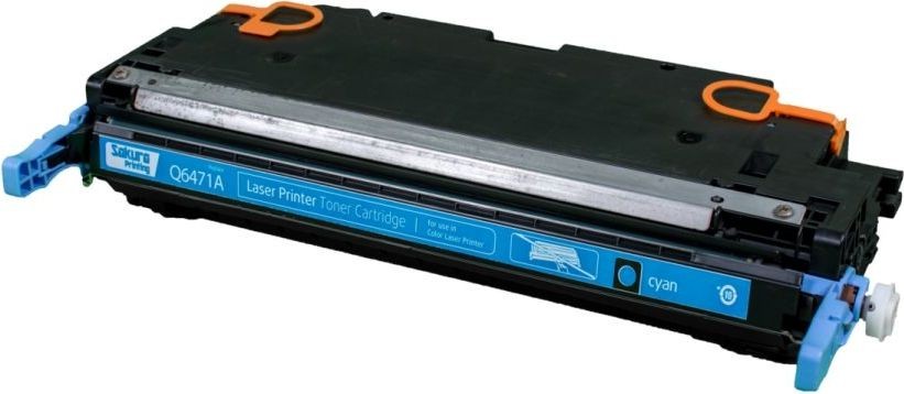Картридж SAKURA Q6471A для HP Color LaserJet 3600, 3600n, 3600dn, голубой, 4000 к.
