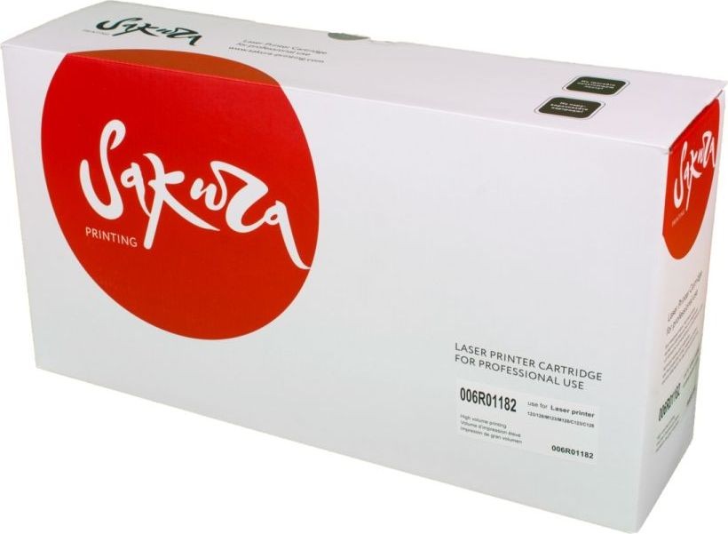 Картридж SAKURA 006R01182 для Xerox WorkCentre Pro 123, 128, 133, черный, 30000 к.
