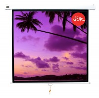Экран Cinema S&#039;OK SCPSW-200x200 111&#039;&#039; 1:1 настенно-потолочный, ручной, Matt White, белый корпус