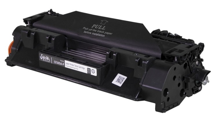 Картридж SAKURA CE505A-P для HP Laserjet 400M/401DN P2035/P205, черный, 2300 к.