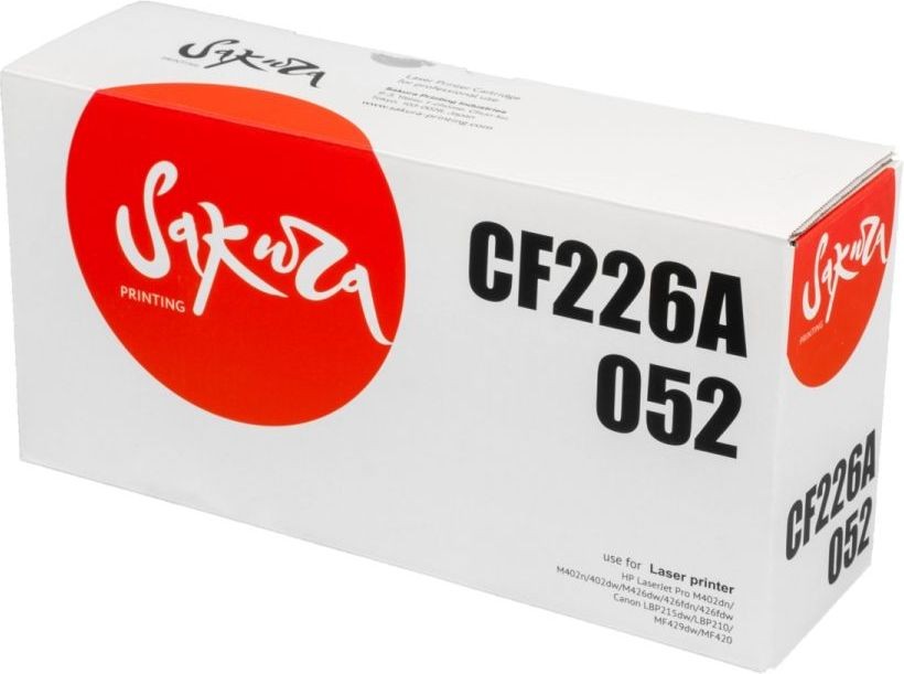 Картридж SAKURA CF226A,052 для HP и Canon, черный, 3 100 к.