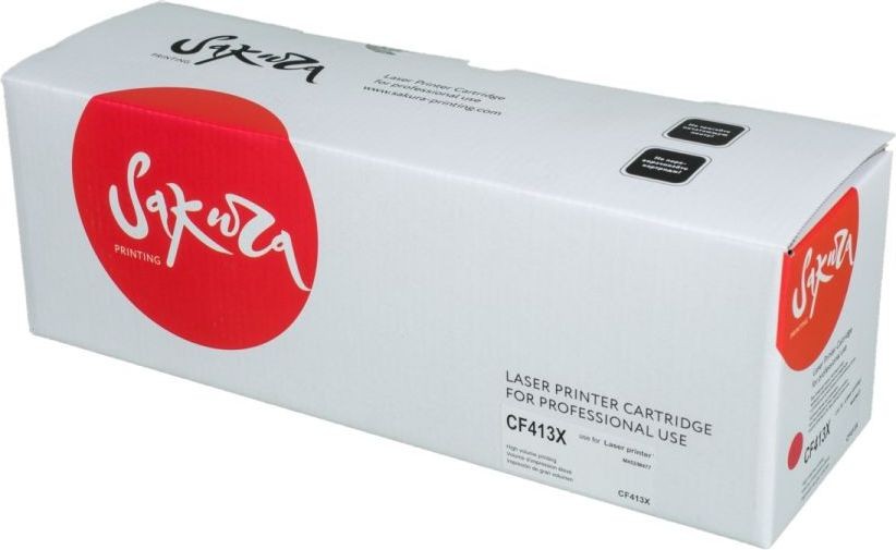 Картридж SAKURA CF413X для HP LaserJet Pro M452nw, M452dn, M477fnw, M477fdw, M477fdn, M377dw, пурпурный, 5000 к.