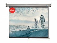 Экран Cinema S&#039;OK SCPSW-220x220GR 123&#039;&#039; 1:1 настенно-потолочный, ручной, Matt White, белый корпус