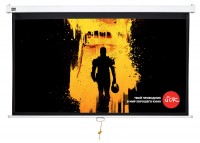 Экран Cinema S&#039;OK SCPSW-221x125 100&#039;&#039; 16:9 настенно-потолочный, ручной, Matt White, белый корпус