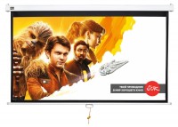 Экран Cinema S&#039;OK SCPSW-266x150 120&#039;&#039; 16:9 настенно-потолочный, ручной, Matt White, белый корпус