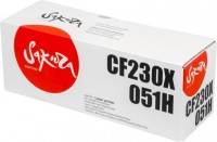 Картридж SAKURA CF230X,051H для HP и Canon, черный, 4000 к.