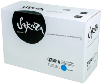 Картридж SAKURA Q7581A для HP Color LaserJet 3800, 3800n, 3800dn, 3800dtn, CP3505n, CP3505dn, CP3505x, голубой, 6000 к.
