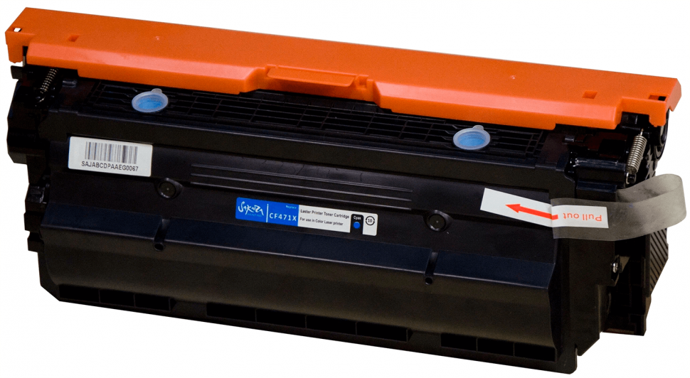 Картридж SAKURA CF471X ( HP 657X) для HP Color LaserJet Enterprise Flow M681dh,  M681f,  M681z, M682z, голубой, 23000 к.