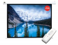 Экран Cinema S&#039;OK SCPSM-200x150FG Pro 100&#039;&#039; 4:3 настенно-потолочный, моторизованный, Fiberglass, белый корпус