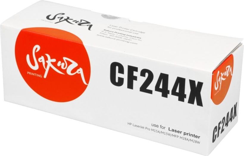 Картридж SAKURA CF244X для HP LJ Pro M433 series/ M436nda/ M436n/ M436dn, черный, 2000 к.