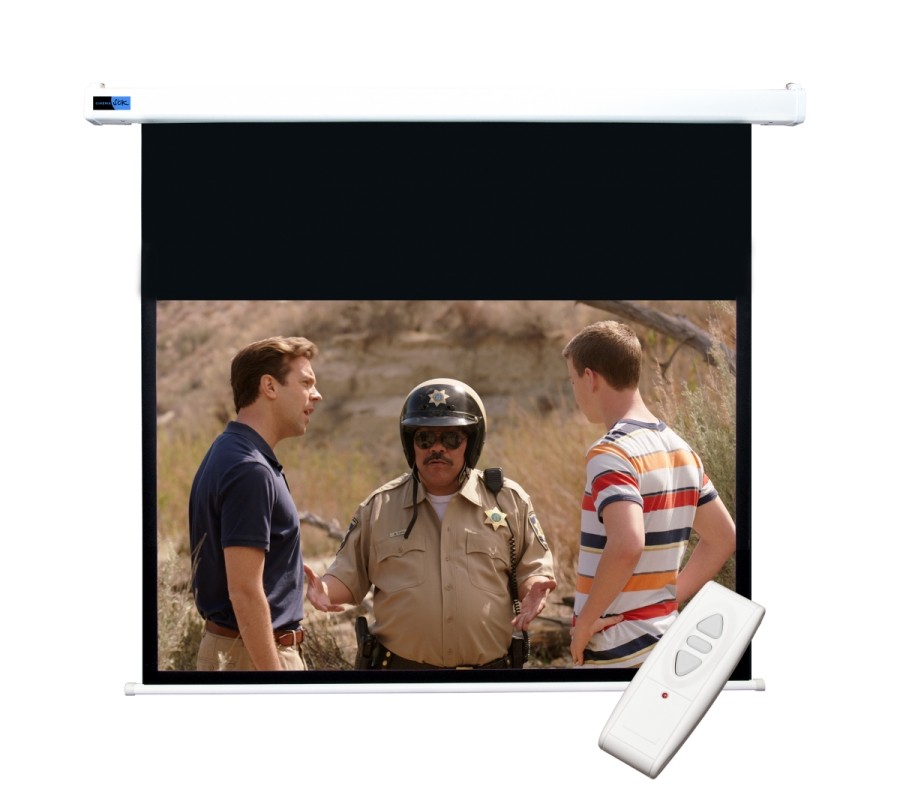 Экран Cinema S'OK SCPSM-221x125 100'' 16:9 настенно-потолочный, моторизованный, Matt White, белый корпус, ED 60см