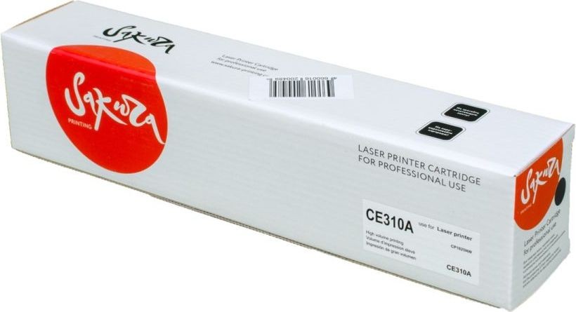 Картридж SAKURA CE310A для HP LaserJet Pro CP1025, CP1025N, черный, 1200 к.