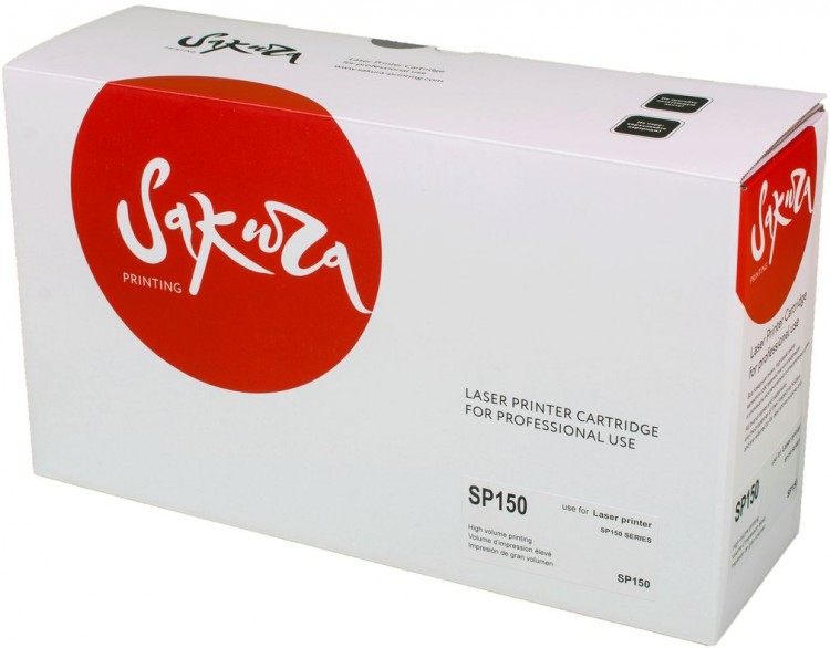 Картридж SAKURA SP150HE для Ricoh SP 150, 150SU SP150LE, черный, 1500 к ...