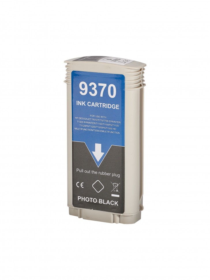 Струйный картридж Sakura C9370A (№72 Photo Black) для HP Designjet T610/T770/T790eprinter, фото-черный, 130 мл.