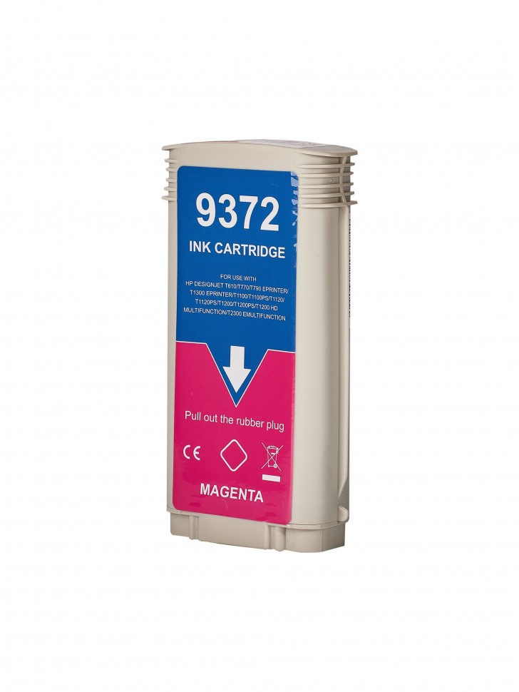 Струйный картридж Sakura C9372A (№72 Magenta) для HP Designjet T610/T770/T790eprinter/T1300eprinter, пурпурный, 130 мл.