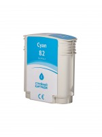 Струйный картридж Sakura C4911A (№82 Cyan) для HP Designjet 500/500+/500ps/500ps+/800series, голубой, 72 мл.