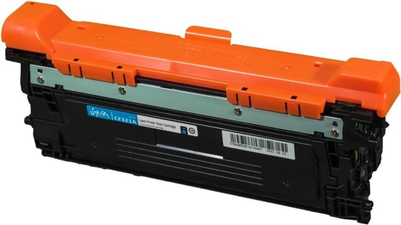 Картридж SAKURA CF321A для HP Color LaserJet Enterprise M680dn, M680f, M680z, голубой, 16 500 к.