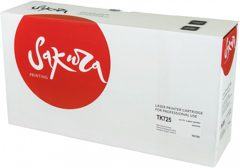 Картридж SAKURA TK725 для Kyocera TASKalfa 420i, 520i, черный, 34000  к.