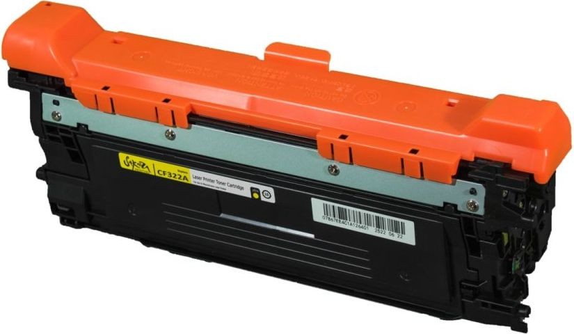 Картридж SAKURA CF322A для HP Color LaserJet Enterprise M680dn, M680f, M680z, желтый, 16 500 к.