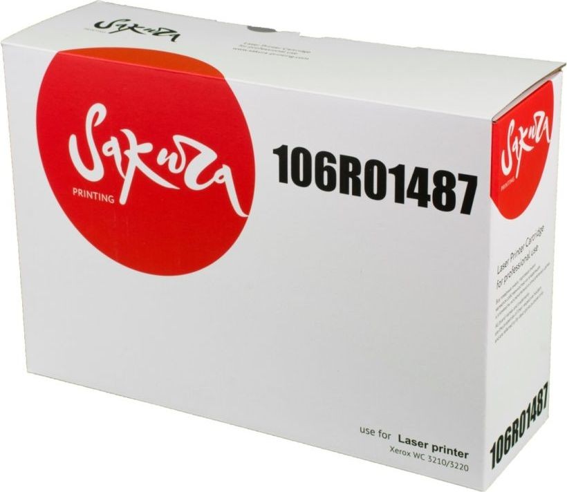 Картридж SAKURA 106R01487 для Xerox WC 3210, 3220, черный, 4100 к.