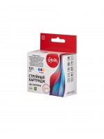 Струйный картридж Sakura CC643HE (№121 Tri-colour) для HP Deskjet D1660/D2530/D2545/D2560/D2660, триколор, 18 мл., 450 к.