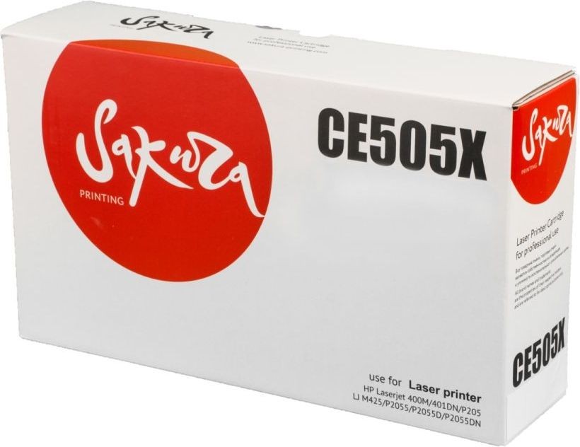 Картридж SAKURA CE505X для  HP LaserJet P2055, P2055D, P2055DN  черный, 6500 к.