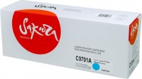 Картридж SAKURA C9701A для HP Color LaserJet 1500, 2500 series, голубой, 4000 к.