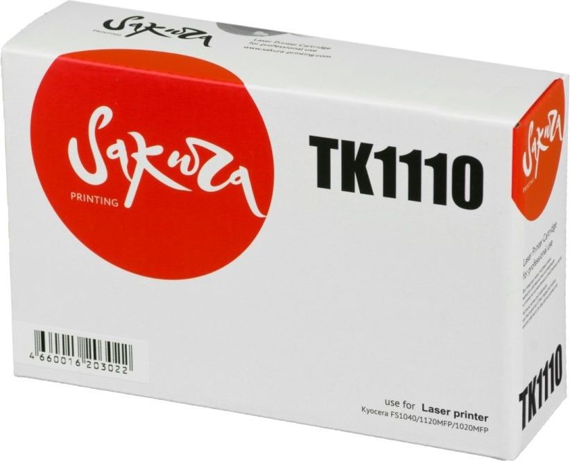 Картридж SAKURA TK1110 для Kyocera Mita 1020MFP, 1120MFP, FS1040, черный, 2500 к.