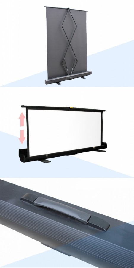 Экран Cinema S'OK SCPSF-122x163 80'' 4:3 переносной, напольный, ручной, черный корпус