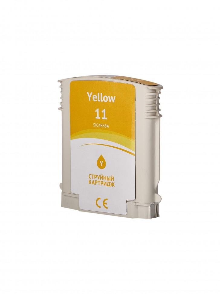 Струйный картридж Sakura C4838A (№11 Yellow) для HP Business Inkjet 1200d/1200dn/1200dtn/1200dtwn, желтый, 29 мл., 2550 к.