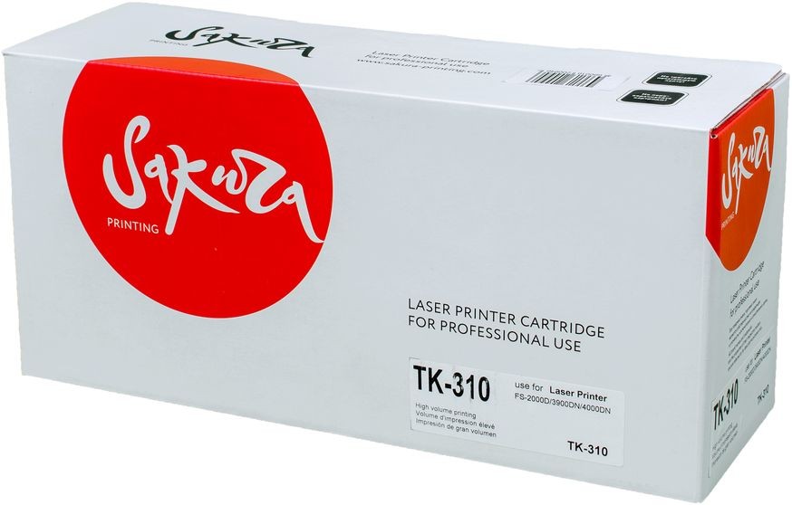 Картридж SAKURA TK310 для Kyocera Mita FS-4000D, FS-3830N, FS-3820N, FS-2000D, черный, 12000 к.